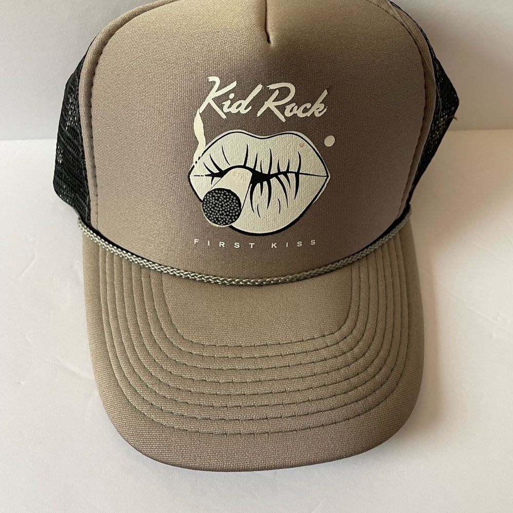 First Kiss Tan Trucker Hat